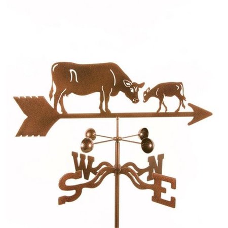 EZ VANE EZ Vane EZ1304-GR Cow with Calf Weathervane - Garden Mount EZ1304-GR